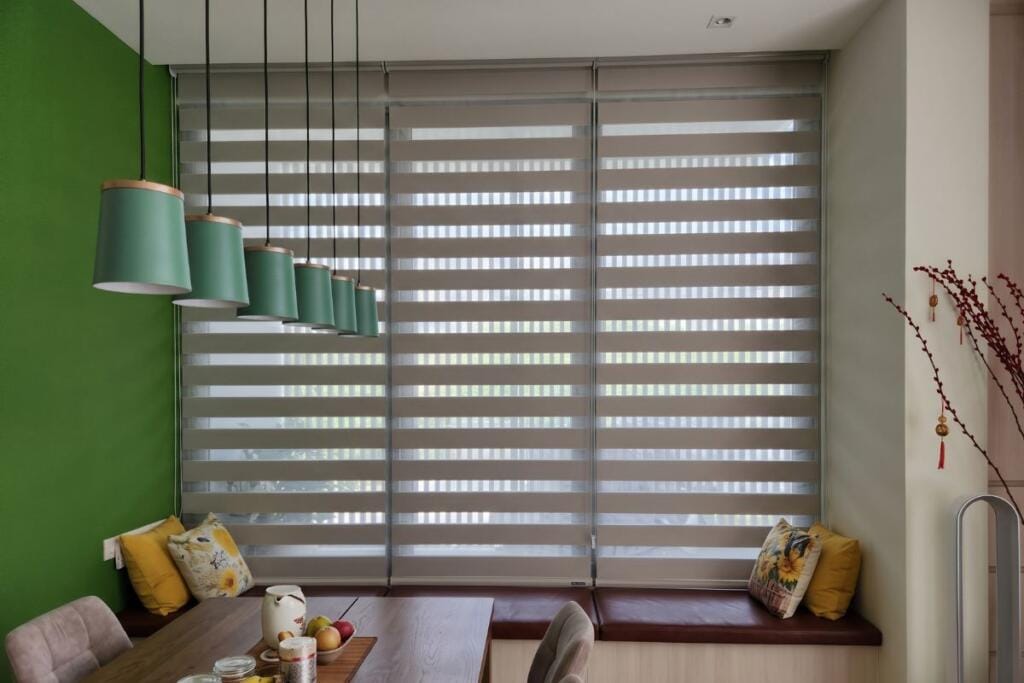 Blackout Korean blinds for a landed home in Bukit Panjang, Singapore by Cornerstone